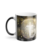 Load image into Gallery viewer, New! White Dove Cross - Color Morphing Mug, 11oz