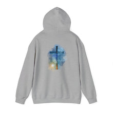 Load image into Gallery viewer, Back Design of Revelation Cross - Unisex Heavy Blend™ Hooded Sweatshirt