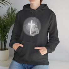 Load image into Gallery viewer, White Dove Cross - Unisex Heavy Blend™ Hooded Sweatshirt