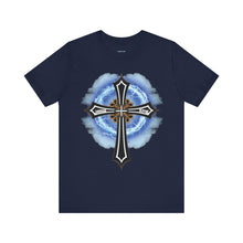Load image into Gallery viewer, Lightning & Clouds Cross - Mens Graphic T-Shirt