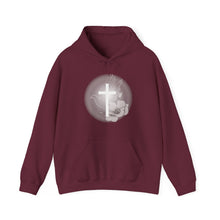 Load image into Gallery viewer, White Dove Cross - Unisex Heavy Blend™ Hooded Sweatshirt