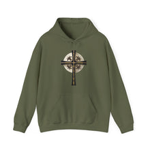 Load image into Gallery viewer, Golden & Black Cross - Unisex Heavy Blend™ Hooded Sweatshirt