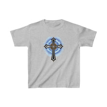 Load image into Gallery viewer, Lightning & Clouds Cross - Kids Heavy Cotton™ Tee