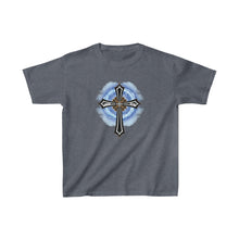 Load image into Gallery viewer, Lightning & Clouds Cross - Kids Heavy Cotton™ Tee