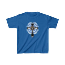Load image into Gallery viewer, Lightning & Clouds Cross - Kids Heavy Cotton™ Tee