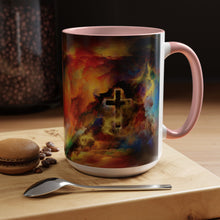 Load image into Gallery viewer, Rainbow Storm Cross - Accent Coffee Mug (11, 15oz)