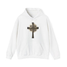 Load image into Gallery viewer, Golden & Black Cross - Unisex Heavy Blend™ Hooded Sweatshirt