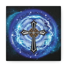 Load image into Gallery viewer, NEW! Lightning & Clouds Cross - Canvas Wall Art