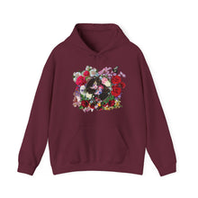 Load image into Gallery viewer, New! Flower Covered Cross - Unisex Heavy Blend™ Hooded Sweatshirt