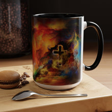 Load image into Gallery viewer, Rainbow Storm Cross - Accent Coffee Mug (11, 15oz)