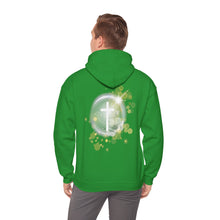Load image into Gallery viewer, Back Design of White Dove Cross - Unisex Heavy Blend™ Hooded Sweatshirt