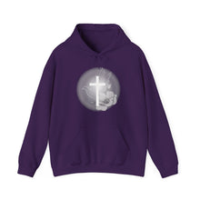Load image into Gallery viewer, White Dove Cross - Unisex Heavy Blend™ Hooded Sweatshirt