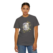 Load image into Gallery viewer, NEW! White Dove Cross - Unisex Garment-Dyed T-shirt
