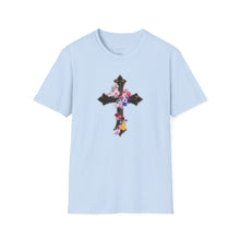 Load image into Gallery viewer, Flower Covered Cross - Unisex Softstyle T-Shirt