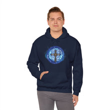 Load image into Gallery viewer, New! Lightning & Clouds Cross - Unisex Heavy Blend™ Hooded Sweatshirt
