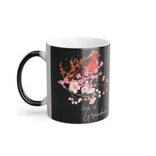 Load image into Gallery viewer, Red Cardinal & Flowers for Grandma - Color Morphing Mug, 11oz