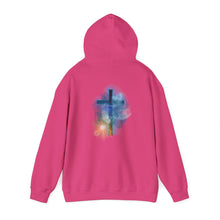 Load image into Gallery viewer, Back Design of Revelation Cross - Unisex Heavy Blend™ Hooded Sweatshirt