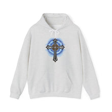 Load image into Gallery viewer, Lightning & Clouds Cross - Unisex Heavy Blend™ Hooded Sweatshirt