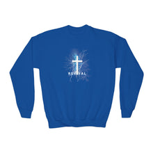 Load image into Gallery viewer, REVIVAL Cross - Youth Crewneck Sweatshirt