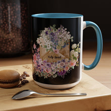 Load image into Gallery viewer, A Letter of Flowers - Accent Coffee Mug (11, 15oz)