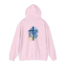 Load image into Gallery viewer, Back Design of Revelation Cross - Unisex Heavy Blend™ Hooded Sweatshirt