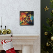 Load image into Gallery viewer, Rainbow Storm Cross - Canvas Wall Art