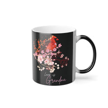 Load image into Gallery viewer, Red Cardinal & Flowers for Grandma - Color Morphing Mug, 11oz