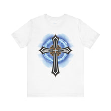 Load image into Gallery viewer, Lightning & Clouds Cross - Mens Graphic T-Shirt