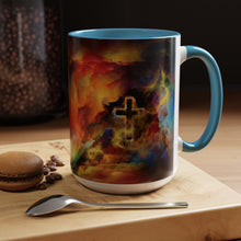Load image into Gallery viewer, Rainbow Storm Cross - Accent Coffee Mug (11, 15oz)