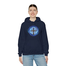 Load image into Gallery viewer, New! Lightning & Clouds Cross - Unisex Heavy Blend™ Hooded Sweatshirt