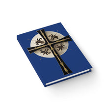 Load image into Gallery viewer, Golden & Black "Jesus is King" Cross - Journal - Blank