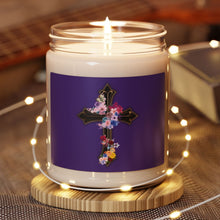 Load image into Gallery viewer, Flower Covered Cross - Scented Soy Candle, 9oz