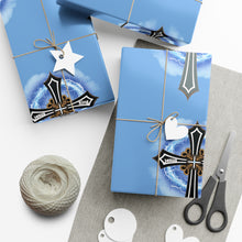 Load image into Gallery viewer, Lightning & Clouds Cross - Gift Wrap Papers