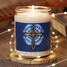 Load image into Gallery viewer, Lightning & Clouds Cross - Scented Soy Candle, 9oz