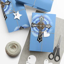 Load image into Gallery viewer, Lightning & Clouds Cross - Gift Wrap Papers
