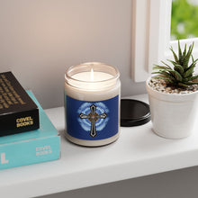 Load image into Gallery viewer, Lightning & Clouds Cross - Scented Soy Candle, 9oz