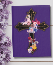 Load image into Gallery viewer, Flower Covered Cross - Journal - Blank