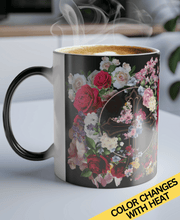 Load image into Gallery viewer, New! Flower Covered Cross - Color Morphing Mug, 11oz