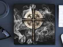 Load image into Gallery viewer, NEW! Golden & Black "Jesus is King" Cross - Canvas Wall Art
