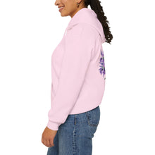 Load image into Gallery viewer, Back Design of NEW! Flower Covered Cross - Unisex Heavy Blend™ Hooded Sweatshirt