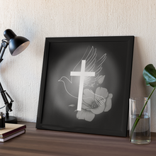 Load image into Gallery viewer, White Dove Cross - Canvas Wall Art