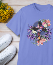 Load image into Gallery viewer, NEW! Flower Covered Cross - Unisex Garment-Dyed T-shirt
