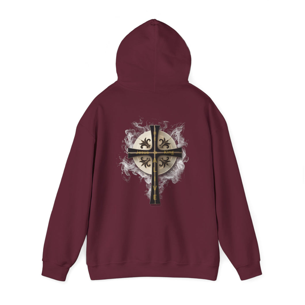 Back Design of Golden & Black Cross 