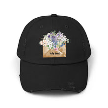 Load image into Gallery viewer, A Letter of Flowers - Unisex Style Distressed Cap
