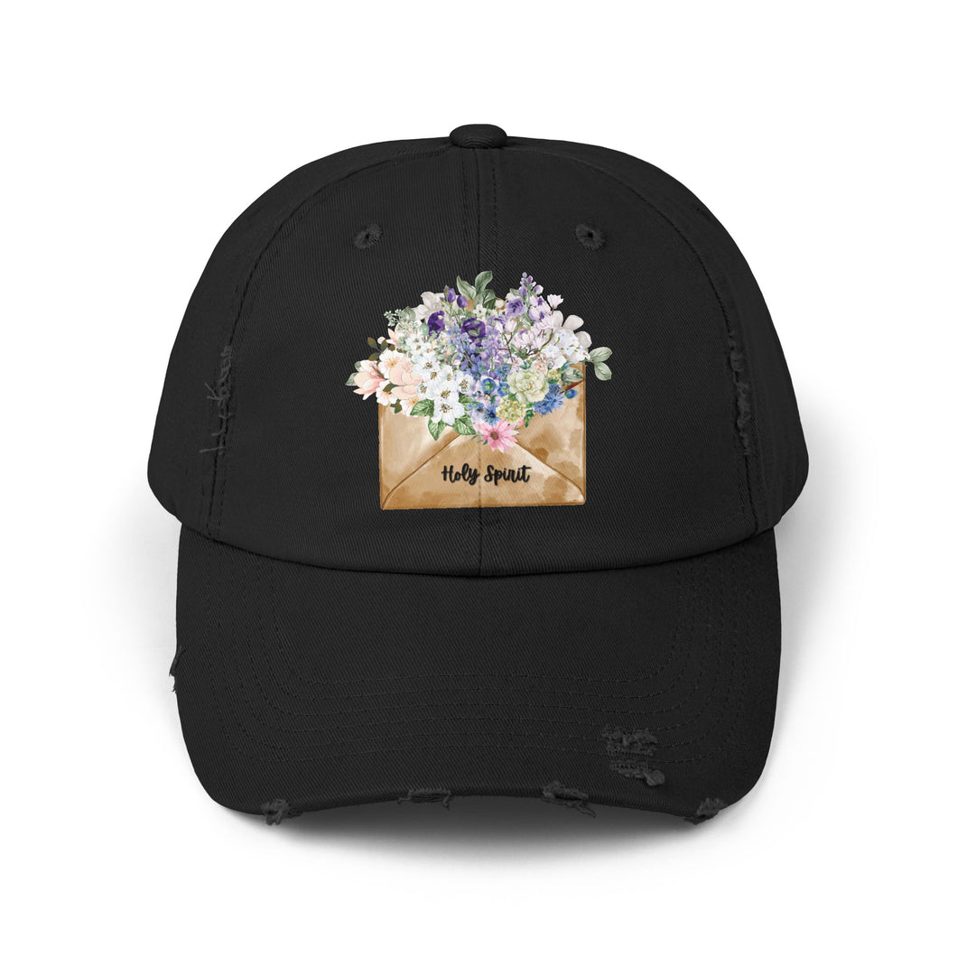 A Letter of Flowers - Unisex Style Distressed Cap