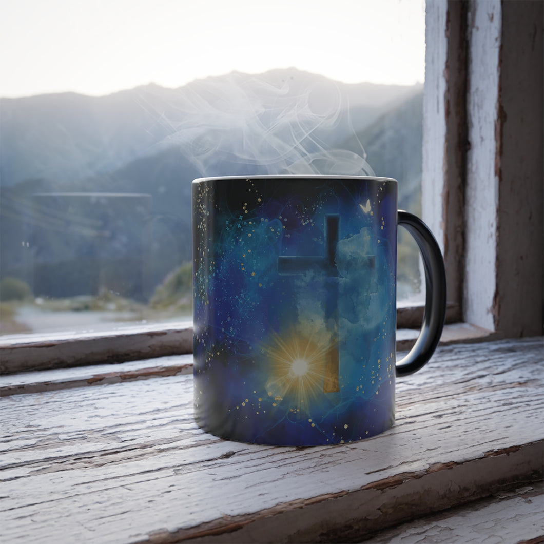 New! Revelation Cross - Color Morphing Mug, 11oz