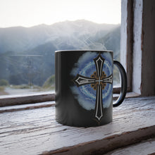 Load image into Gallery viewer, Lightning &amp; Clouds Cross - Color Morphing Mug, 11oz
