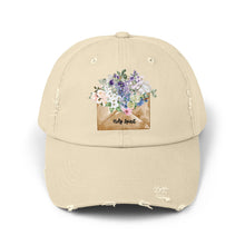 Load image into Gallery viewer, A Letter of Flowers - Unisex Style Distressed Cap
