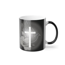 Load image into Gallery viewer, White Dove Cross - Color Morphing Mug, 11oz
