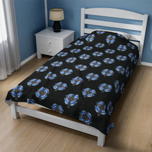 Load image into Gallery viewer, Lightning and Clouds Cross - Plush Blanket
